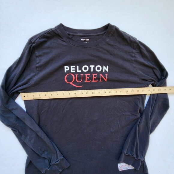 Peloton X Queen Colab Long Sleeve Shirt Black Workout Gym Men's Women's Large - Picture 7 of 10